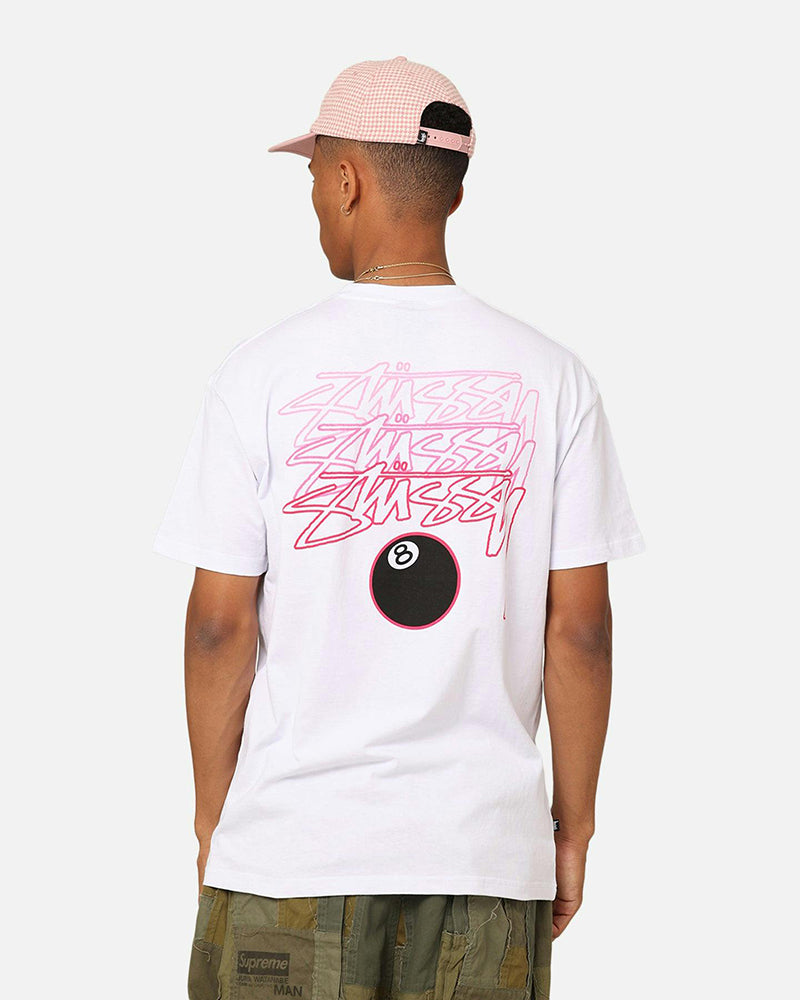 STUSSY 撞色LOGO8號球短袖T恤