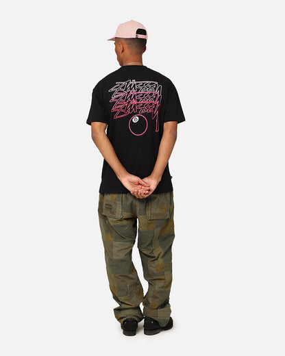 STUSSY 撞色LOGO8號球短袖T恤