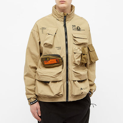 AAPE BY *A BATHING APE® MILITATY BOMBER 軍事風口袋機能夾克