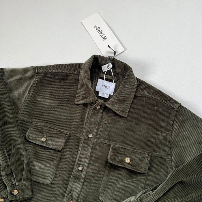 WTAPS WCPO Corduroy Shirt - 燈芯絨寬版襯衫