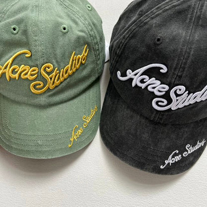 Acne Studios 重磅刺繡復古棒球帽