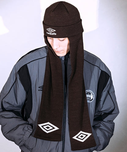 UMBRO SP Scarf Beanie - 別注款二合一針織圍巾冷帽