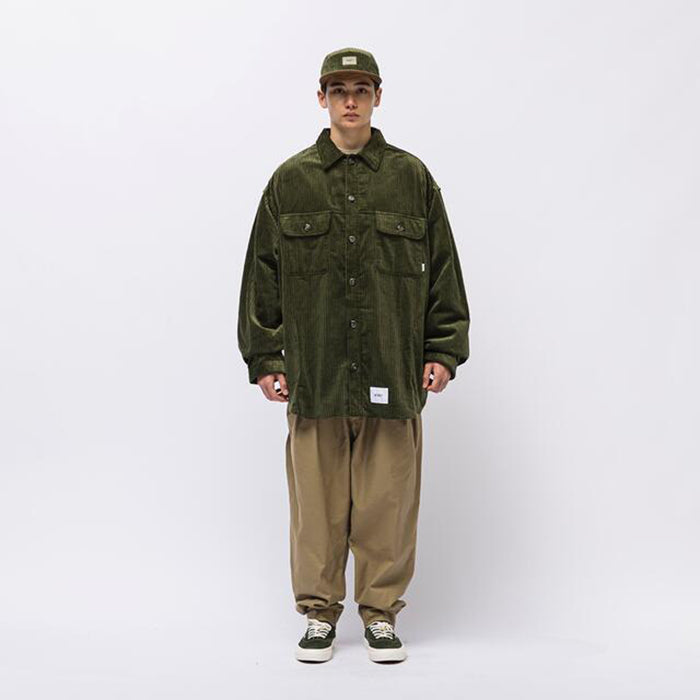 WTAPS WCPO Corduroy Shirt - 燈芯絨寬版襯衫