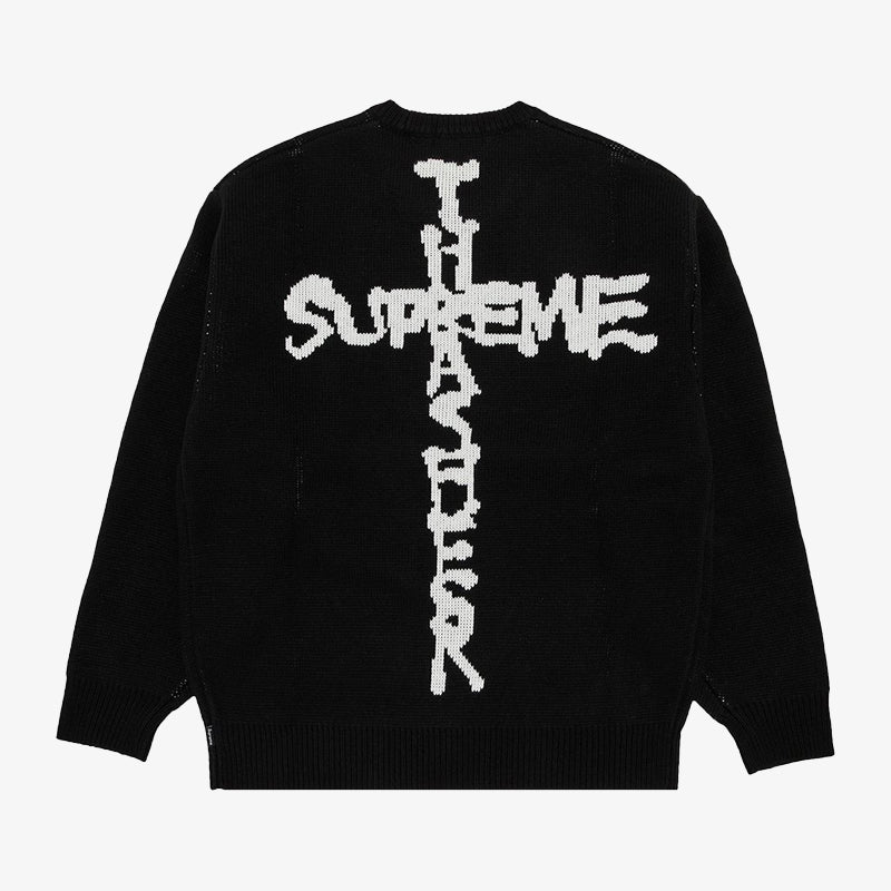 Supreme x THRASHER SWEATER 線嵌LOGO針織毛衣