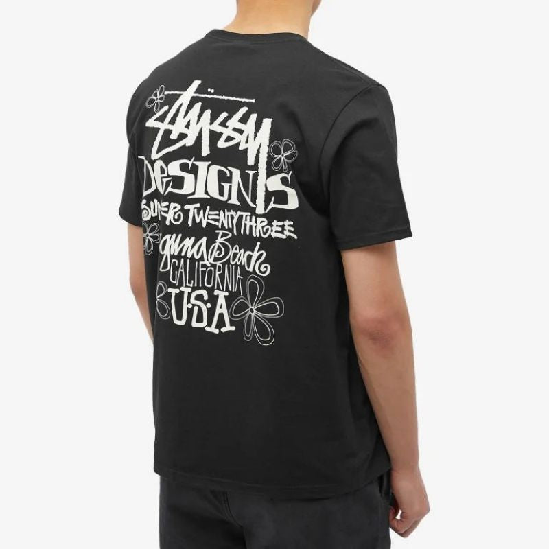 STUSSY SUMMER LB TEE  夏日塗鴉花卉短袖T恤