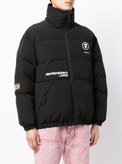 - 全新特價 - AAPE BY A BATHING APE® NOW Jacket 立領鋪棉夾克(白色M)