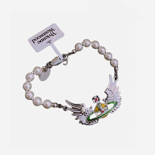 Vivienne Westwood Angel Wings Bracelet Pearl 天使之翼珍珠手鍊
