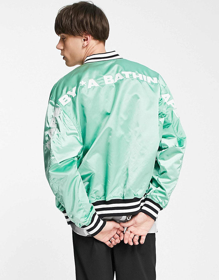 AAPE BY *A BATHING APE® REVERSIBLE BOMBER JACKET 雙面穿飛行員夾克