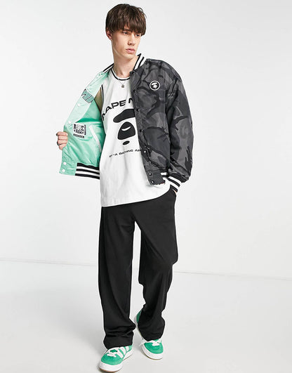 AAPE BY *A BATHING APE® REVERSIBLE BOMBER JACKET 雙面穿飛行員夾克