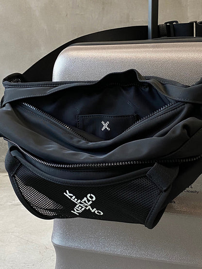 KENZO SPORT Large Belt Bag 時尚尼龍腰包與斜跨包