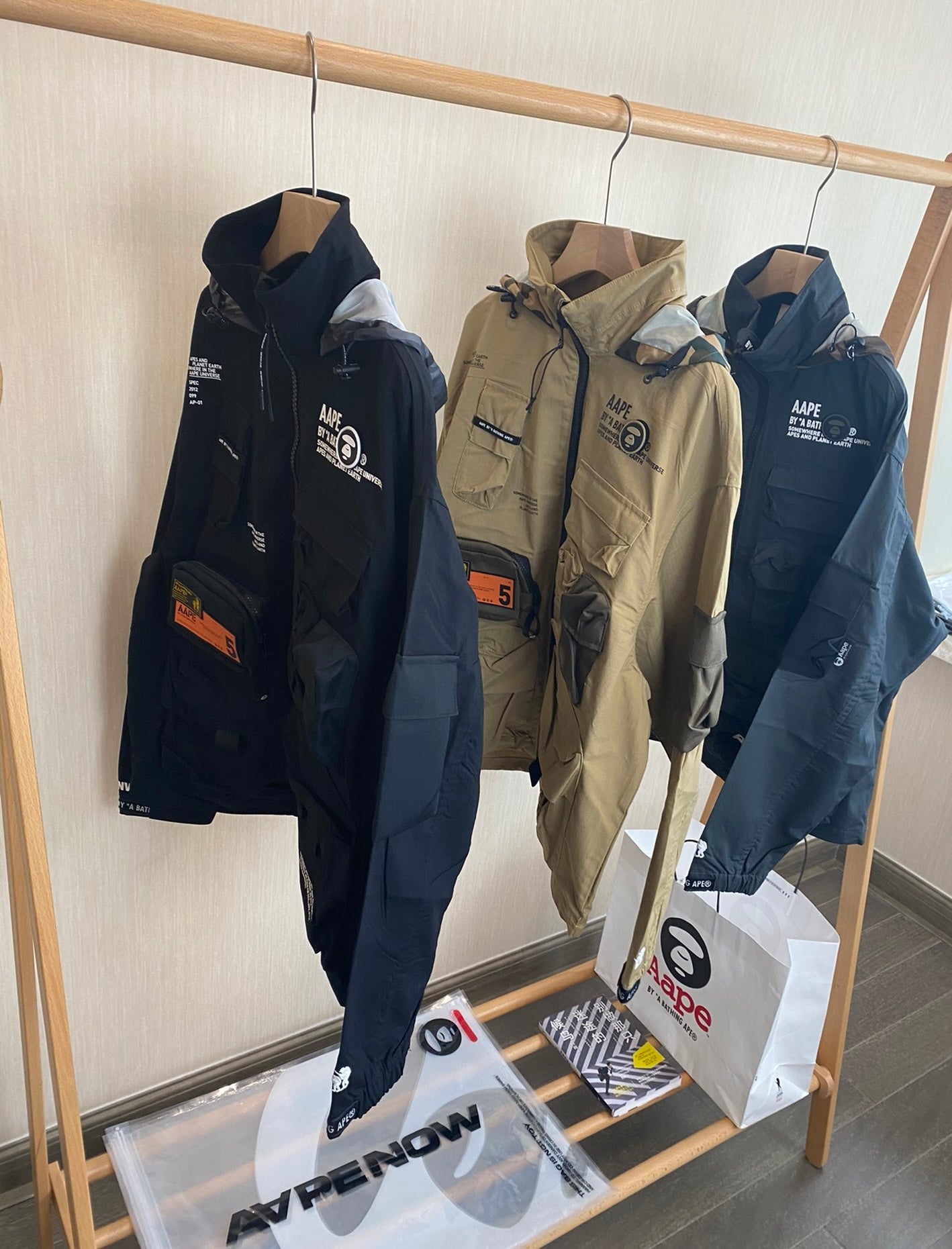 AAPE BY *A BATHING APE® MILITATY BOMBER 軍事風口袋機能夾克