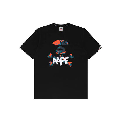 Aape BY *A BATHING APE® 迷彩印花短袖T恤