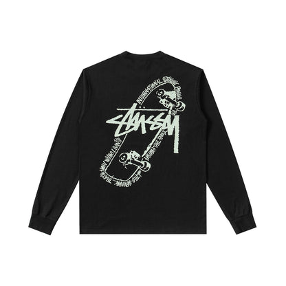 STUSSY 經典滑板印花 長袖上衣