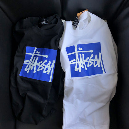 STUSSY 方標LOGO 短袖T恤