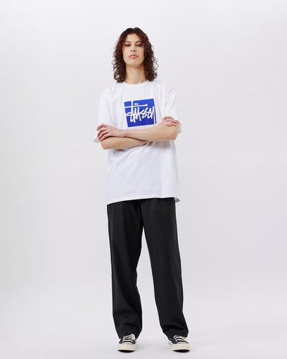 STUSSY 方標LOGO 短袖T恤