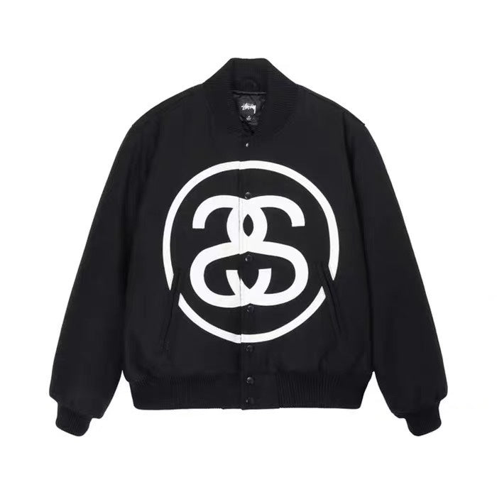 STUSSY SS-LINK VARSITY 重磅刺繡鋪棉棒球外套