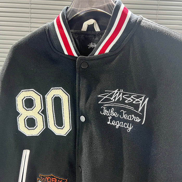 Stussy x Denim Tears x Our Legacy 三方聯名棒球外套