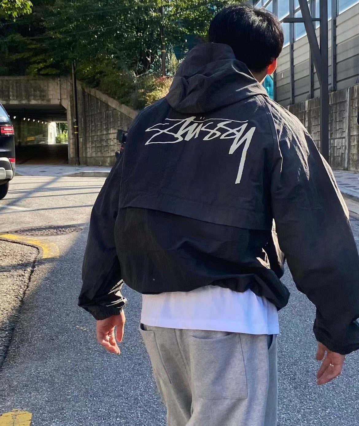 STUSSY 連帽風衣梭織外套