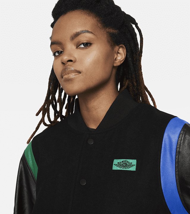 2023SS Air Jordan x AlealiMay 聯名毛呢棒球夾克 - VANASH