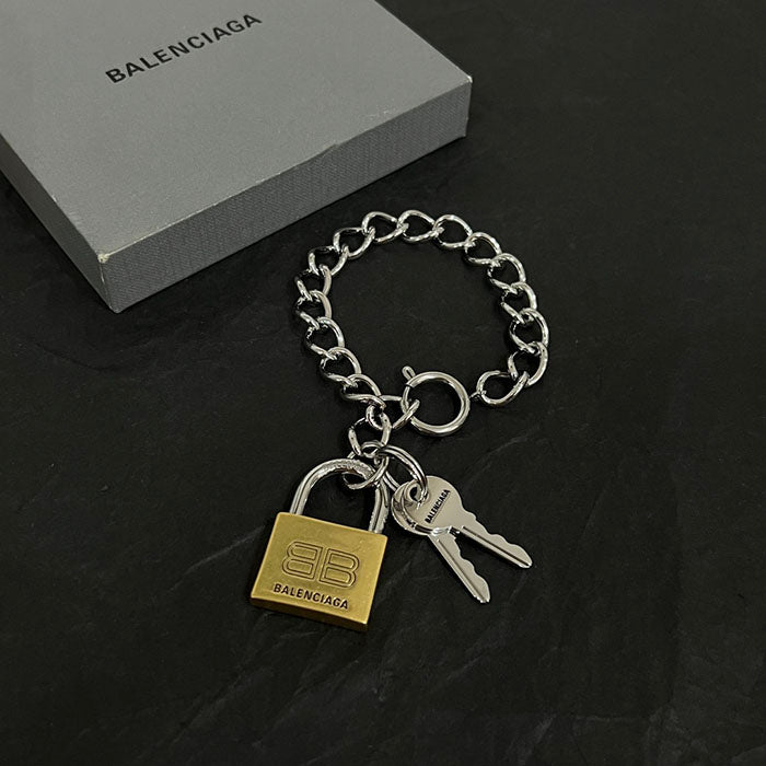 BALENCIAGA 巴黎世家鏈條鎖頭手鍊