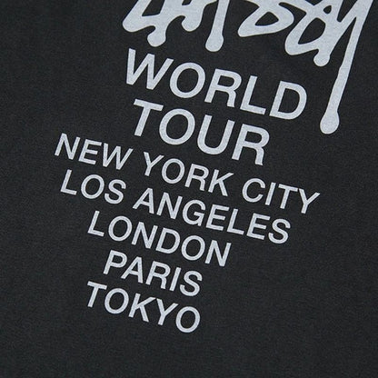 STUSSY TOUR PIG DYED TEE CORAL 單面巡迴短袖T恤