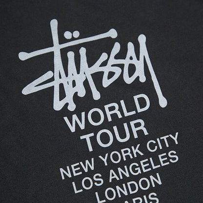 STUSSY TOUR PIG DYED TEE CORAL 單面巡迴短袖T恤