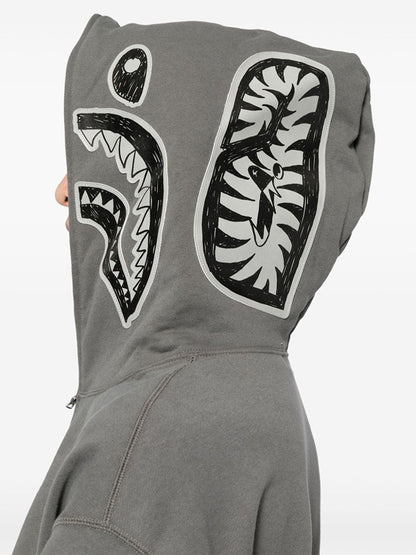 A BATHING APE® SHARK FULL ZIP HOODIE 鯊魚連帽外套