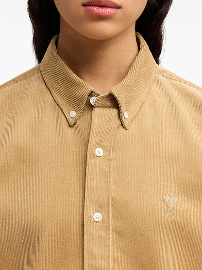 AMI PARIS Corduroy Shirt 純色燈芯絨襯衫