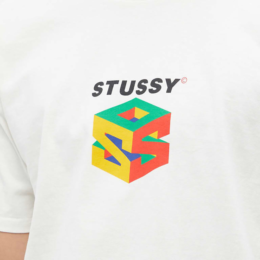 STUSSY  彩色方塊短袖T恤