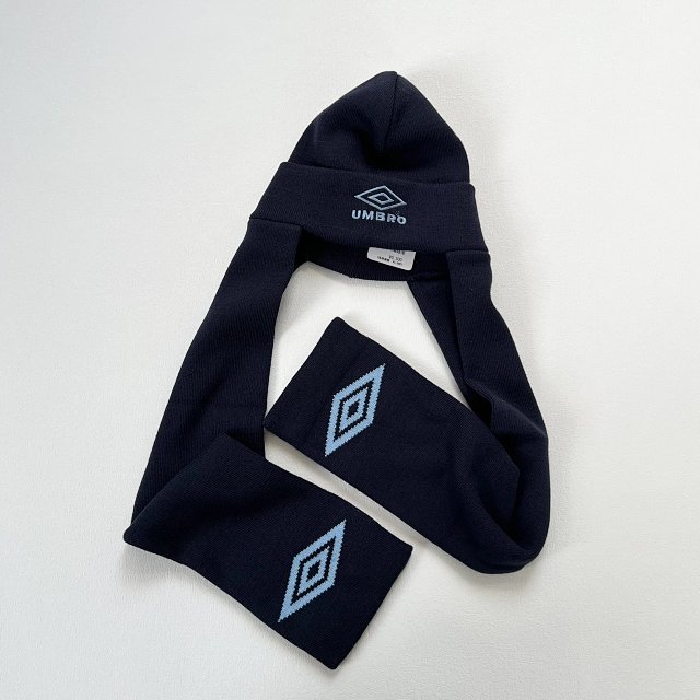 UMBRO SP Scarf Beanie - 別注款二合一針織圍巾冷帽