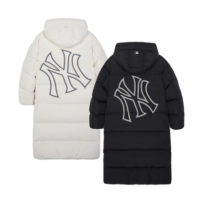 MLB New York Yankees 連帽長款羽絨服