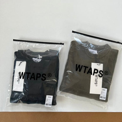 WTAPS CREW NECK 01 SWEATER T-ROCK - 背部印花軍事風針織毛衣