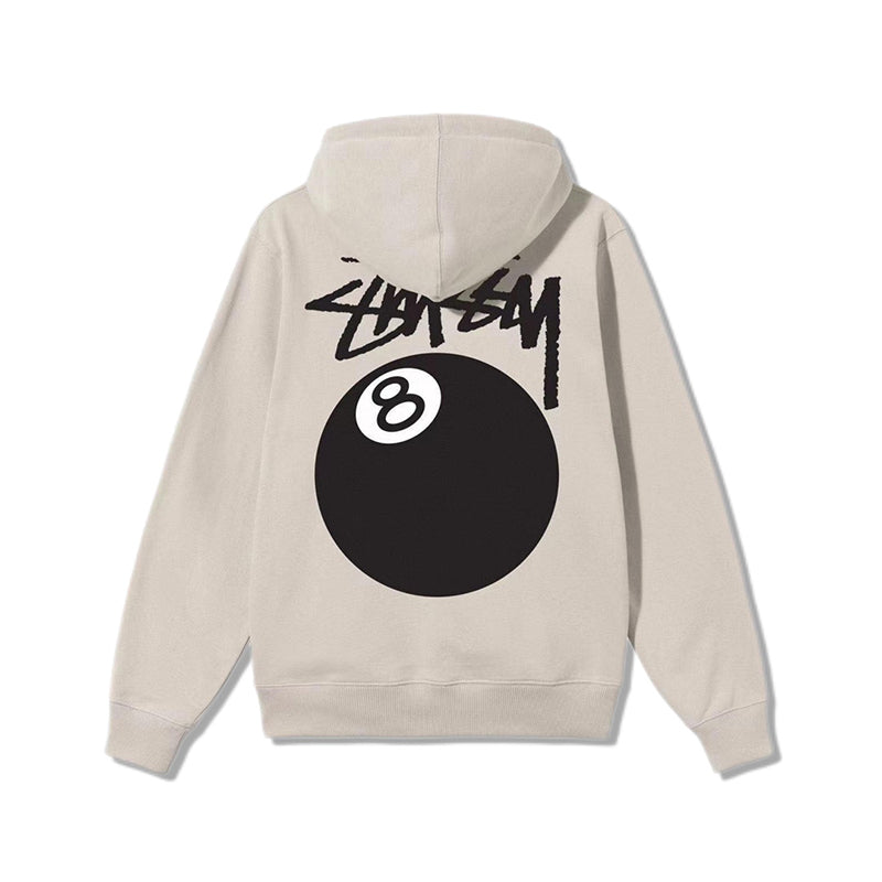 STUSSY 8 BALL ZIP HOODY 8號球印花 拉鍊連帽衛衣外套