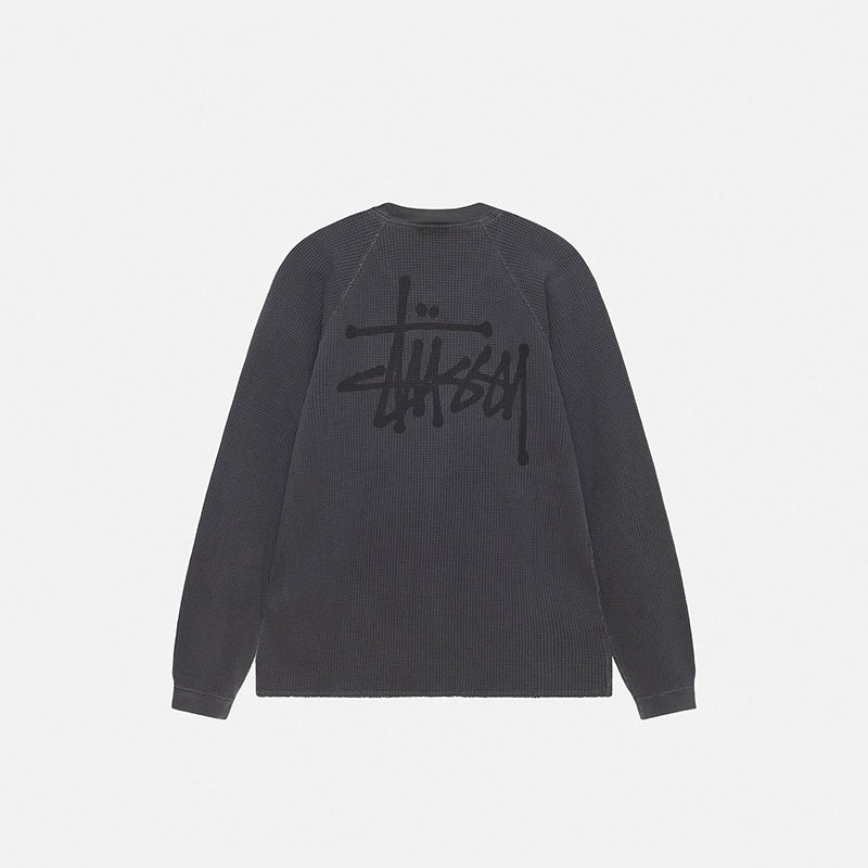 Stussy Raglan Thermal L/S Crew 長袖華夫格長袖T恤