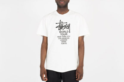 STUSSY TOUR PIG DYED TEE CORAL 單面巡迴短袖T恤