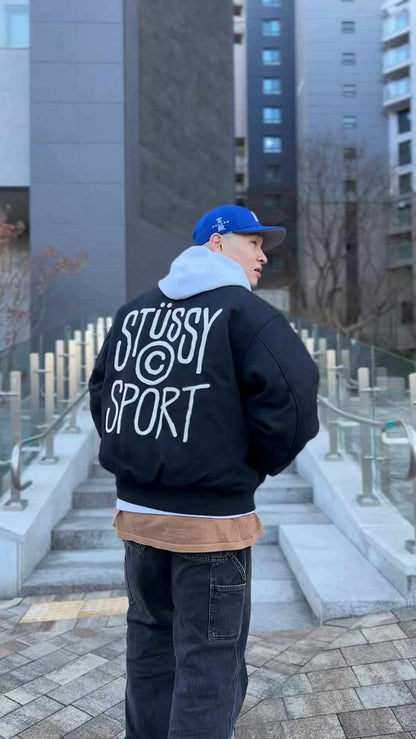 STUSSY 復古做舊骰子印花短袖短T恤