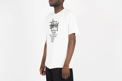 STUSSY TOUR PIG DYED TEE CORAL 單面巡迴短袖T恤