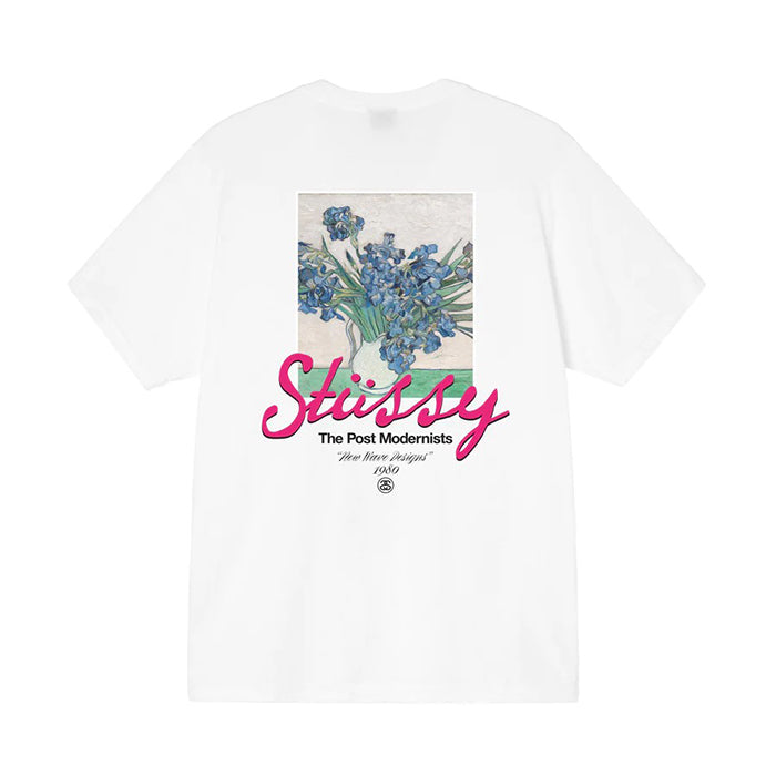 STUSSY POST MODERNISTS 梵谷花瓶紫色鳶尾花T恤