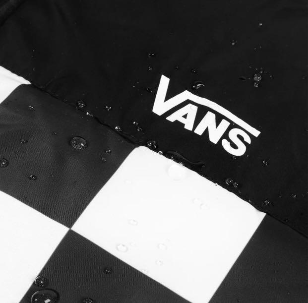 VANS 棋盤格加厚立領鋪棉外套