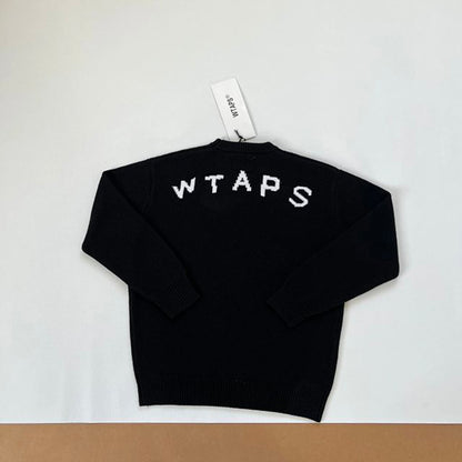 WTAPS CREW NECK 01 SWEATER T-ROCK - 背部印花軍事風針織毛衣