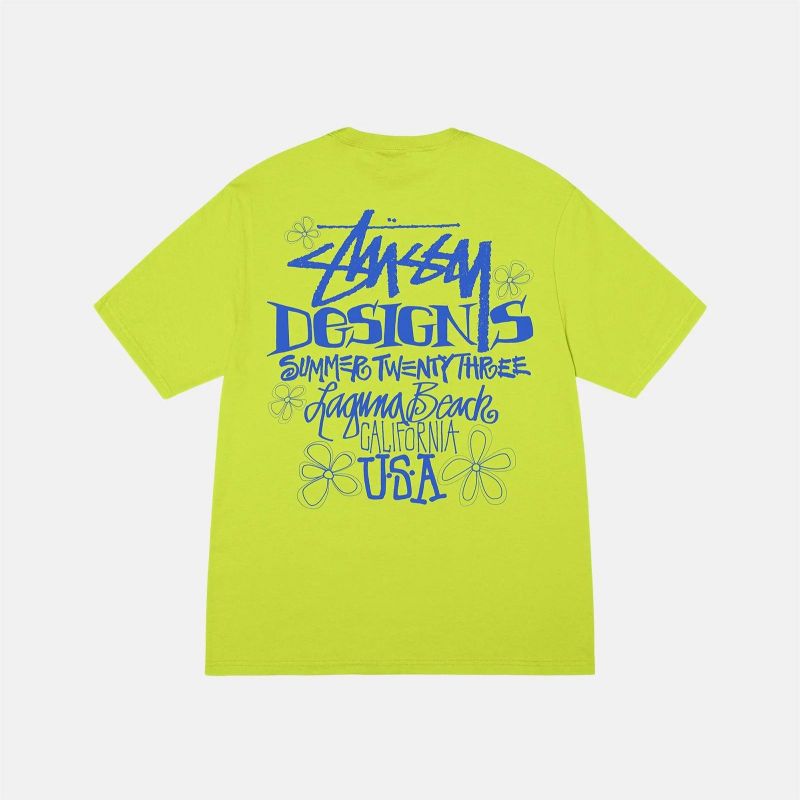 STUSSY SUMMER LB TEE  夏日塗鴉花卉短袖T恤