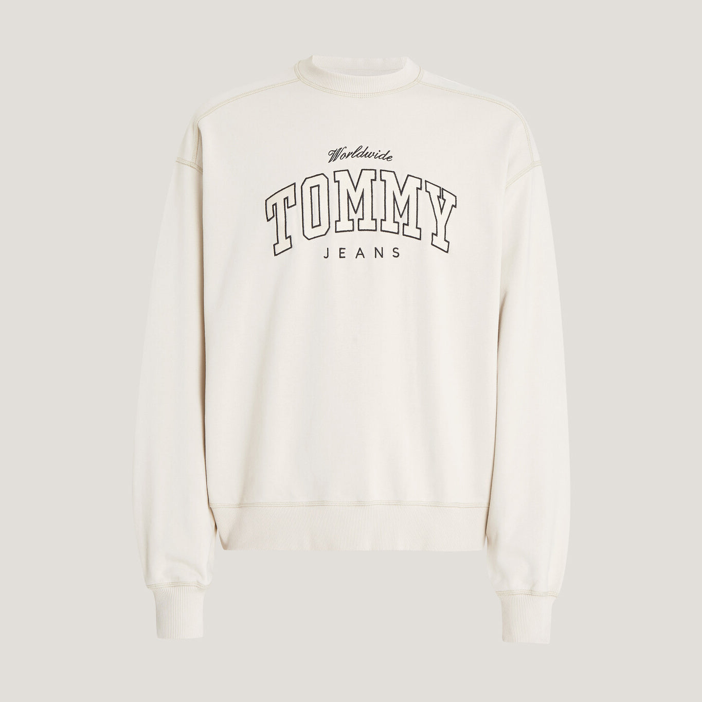 TOMMY JEANS 字母刷毛衛衣