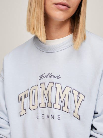 TOMMY JEANS 字母刷毛衛衣