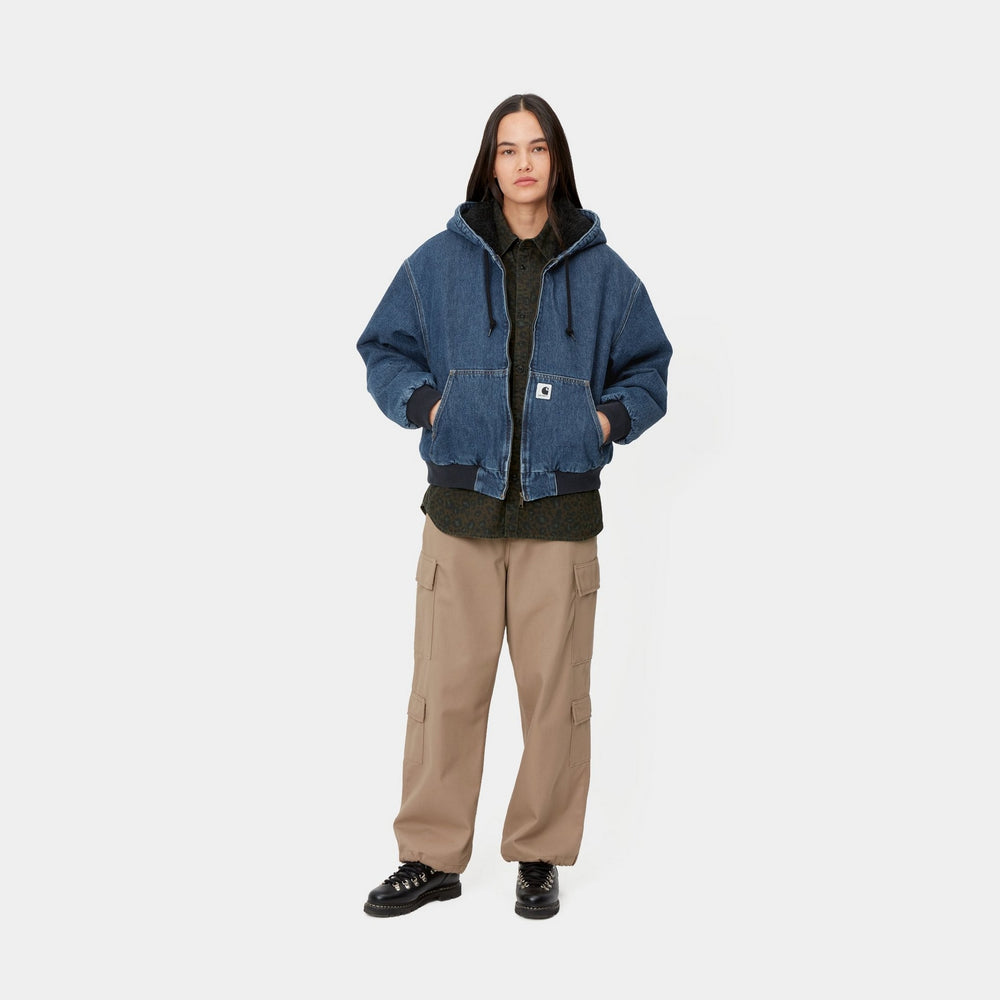 Carhartt WIP OG Active Denim Hooded Jacket 卡哈特水洗加絨牛仔連帽外套