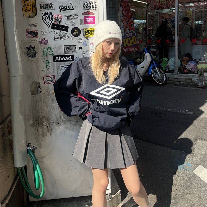 9090 × Umbro Nylon Pullover 復古尼龍運動長袖T恤