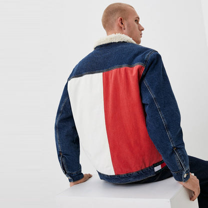 TOMMY HILFIGER 羊羔絨牛仔外套