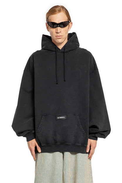 VETEMENTS Logo-Print Cotton Hoodie - 重磅連帽衫