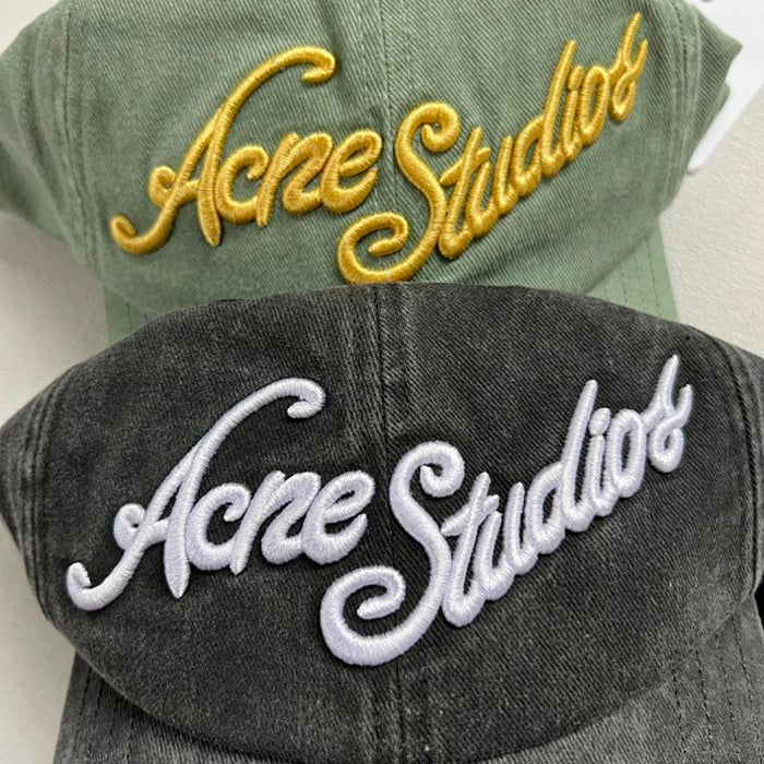 Acne Studios 重磅刺繡復古棒球帽