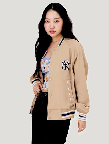 MLB JACKET 提花棒球休閒夾克