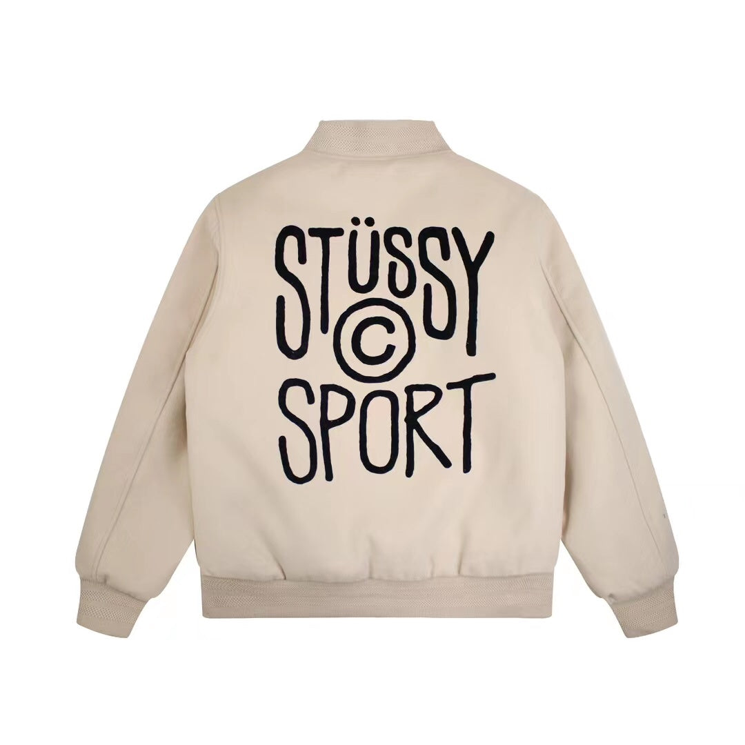 STUSSY SPORT MELTON VARSITY JACKET 校隊毛呢夾克